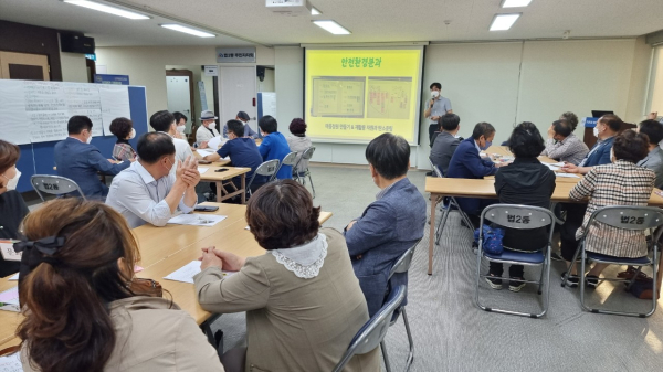 마을의제발굴 위한 분과회의 및 워크숍 모습