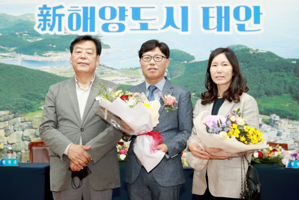 최군노 부군수 이임식 모습