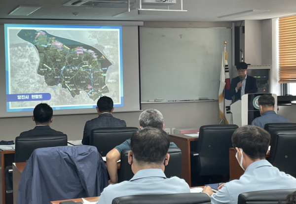 지난 27일 진행된 찾아가는 기업 시책홍보 및 안전교육 사진