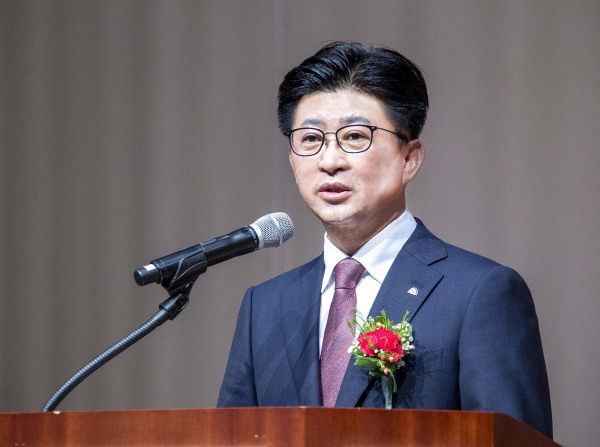 제13대 최충규 대덕구청장 취임식 인사말 모습