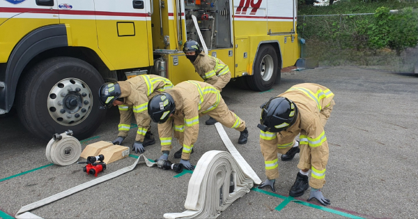 소방기술경연대회 훈련 모습/천안서북소방서 제공