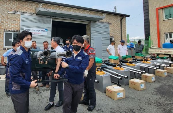 인근 마을 연무소독기 지원