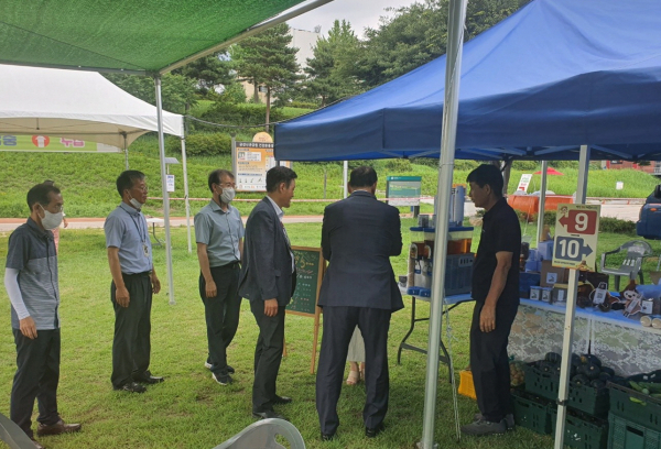 ‘바로마켓 공주직거래장터’ 임시 개장 모습