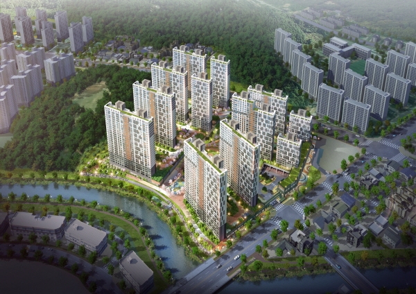 계룡 한라비발디 아파트 조감도