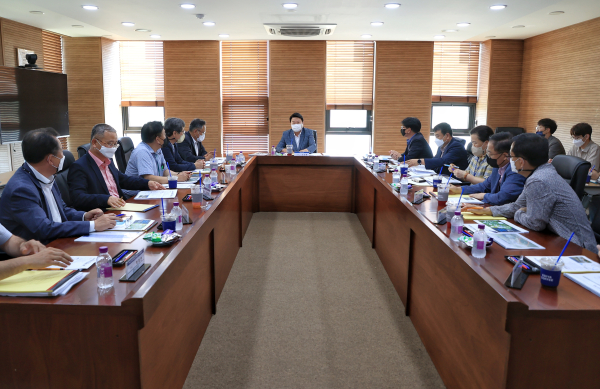 오성환 시장, 충남산학융합원, 충남테크노파크 등과 간담회