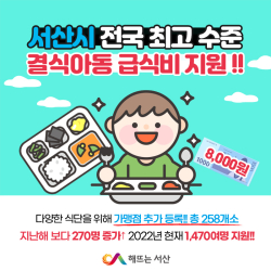 결식아동 급식비 지원사업