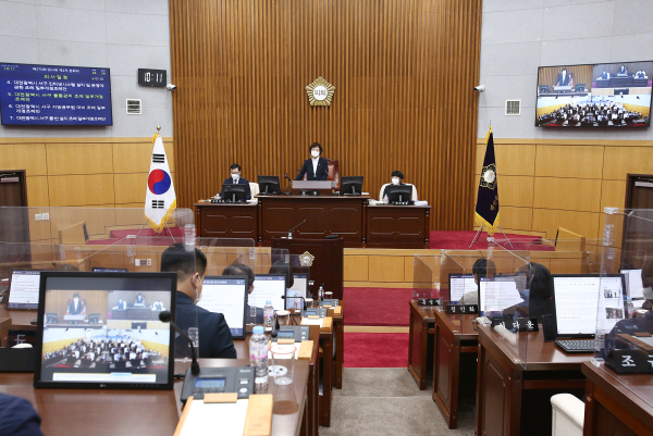 대전 서구의회, 제270회 임시회 폐회식 모습