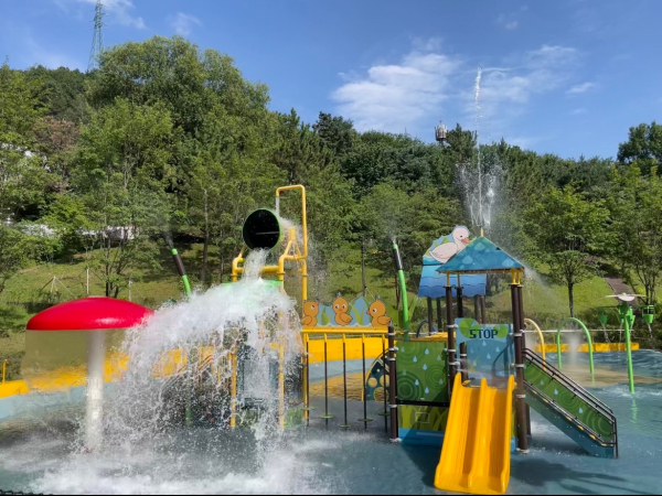 가오근린공원 물놀이장 모습