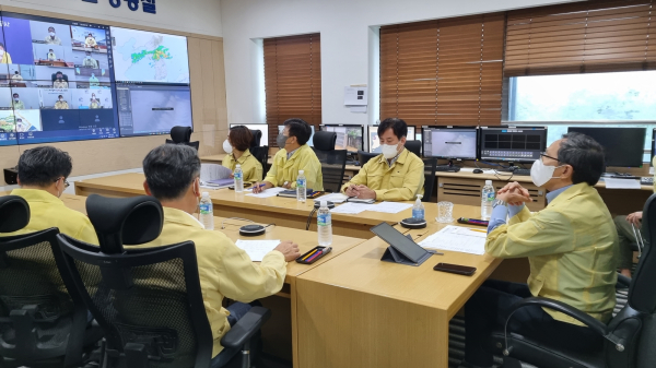 이병호 사장 주재로 9일 집중호우 대처 긴급 영상회의를 개최하고 집중호우 피해 현황 및 대응방안을 논의했다