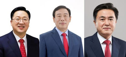 (왼쪽부터) 이장우 대전시장-최민호 세종시장-김태흠 충남도지사