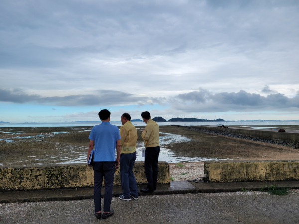 부시장 점검(장고항 재해위험 개선지구)