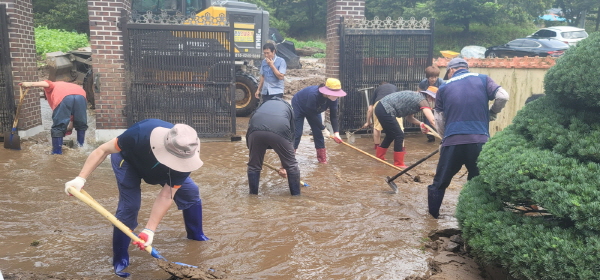 은산면 피해복구 현장 모습