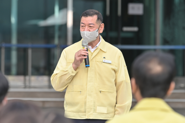 2022 을지연습 비상소집 훈련중이 최원철 시장