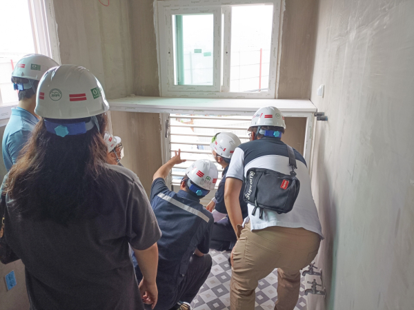 둔포 L건설 공동주택 감리업무 현장실사 장면