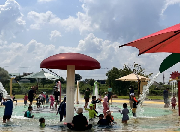 무한천체육공원 어린이 물놀이장 운영 모습