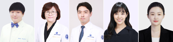 건강 서비스 분야 최고 국제학술지 논문 게재 / 좌측부터 지성주 교수, 손민균 교수, 문창원 교수, 이재인 전공의, 곽해빈 연구원