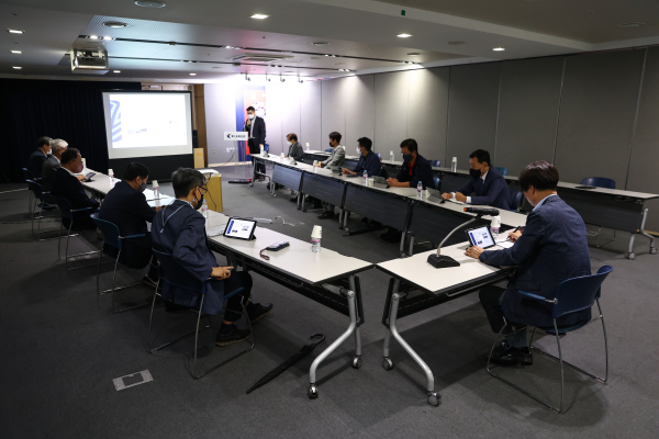 한국프로축구연맹에서 개최된 이사회 모습