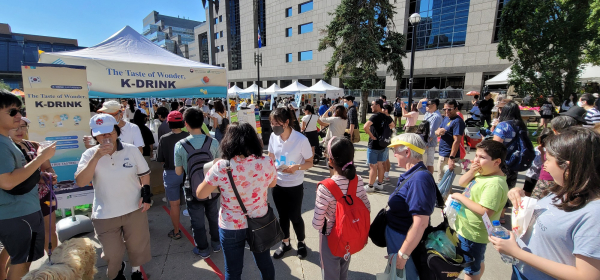 토론토 코리안 페스티벌 K-Drink 홍보행사장 전경