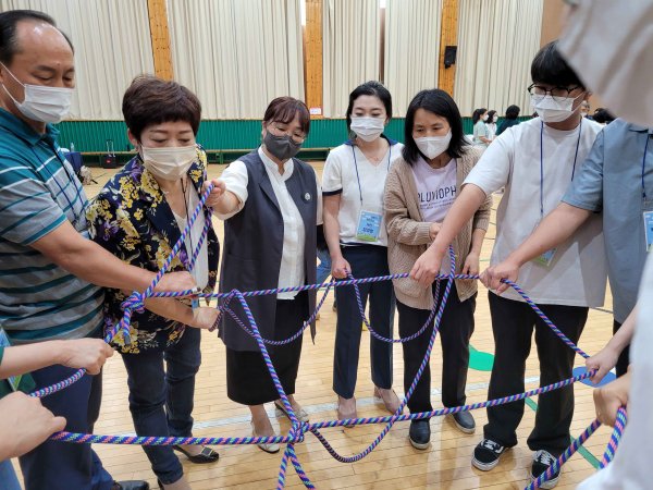‘2022 하반기 마을교사 연수’ 진행 장면/천안교육지원청 제공
