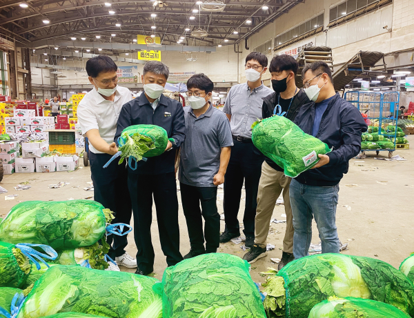 추석성수품 수급상황 점검 모습