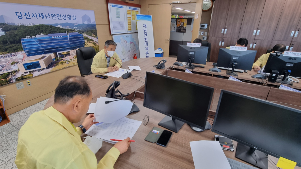 지난 4일 태풍힌남노 긴급 상황판단회의