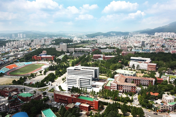 한남대학교 전경