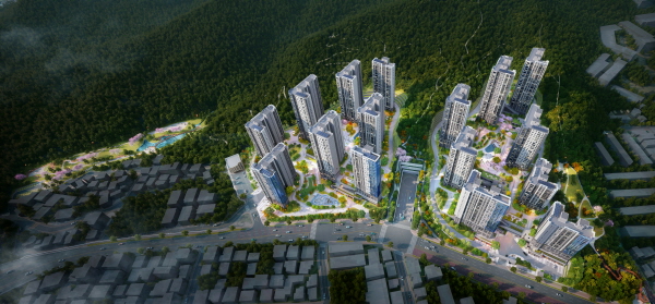 한화 포레나 대전월평공원 조감도.