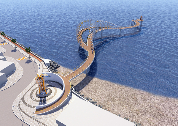 간월도 해양경관 탐방로 조감도