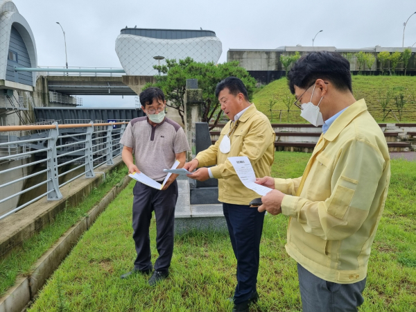 최재구 예산군수 현장방문 모습