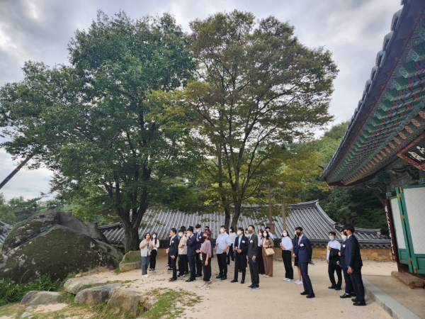 수덕사 방문 모습