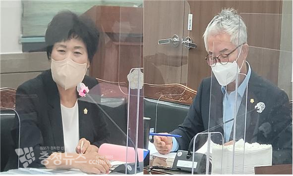 국민의힘 송영월 의원, 더불어민주당 이상표 의원