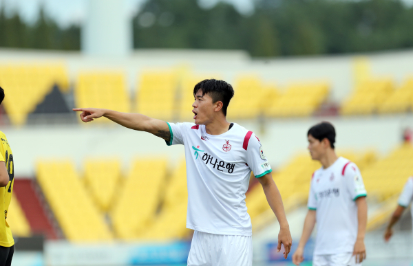 전남전 김민덕 선수 모습