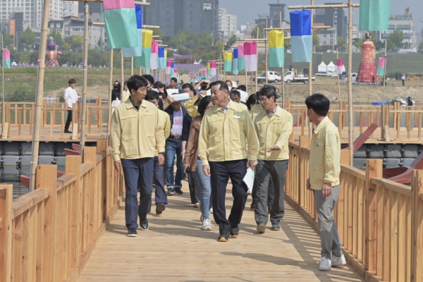 최원철 시장, 축제장 전반에 대한 현장점검 실시