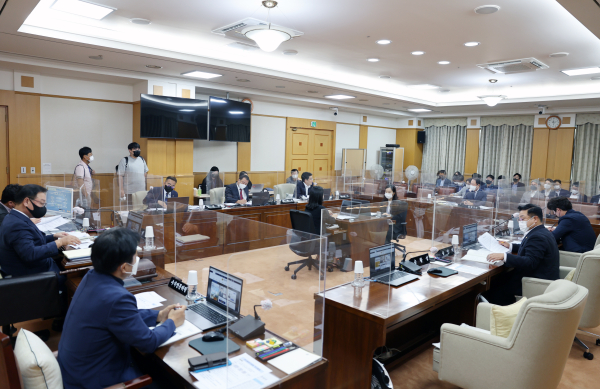 지난 29일 열린 연규양 대전교통공사 사장 임용후보자 인사청문간담회 모습.