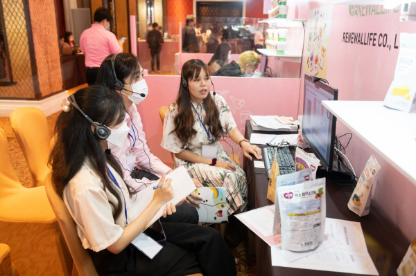 태국 K-Food 페어 온라인 수출상담회 현장