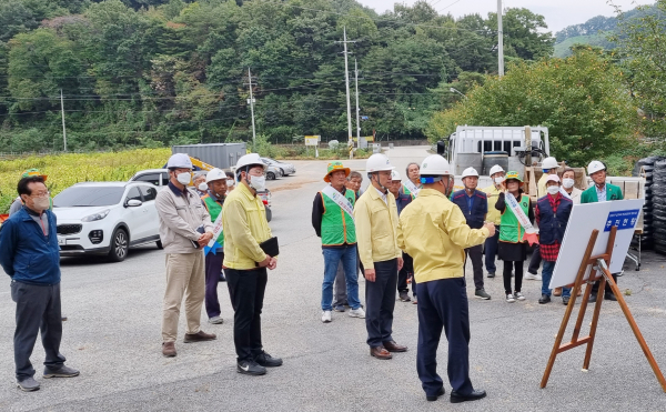 이종필 청양 부군수 국가 안전 대전환 현장점검 모습