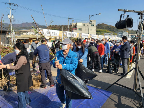 지난해 나무 나눠주기 행사 모습