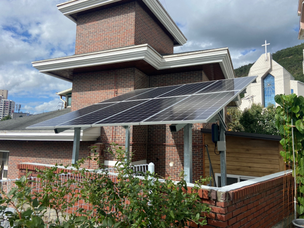 주택 태양광 설비 설치 사진