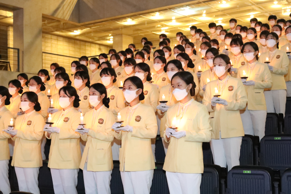 간호학과, 제27회 나이팅게일 선서식 모습