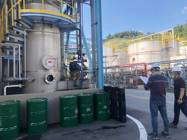 지난 9월 대산공단 악취 합동점검 사진