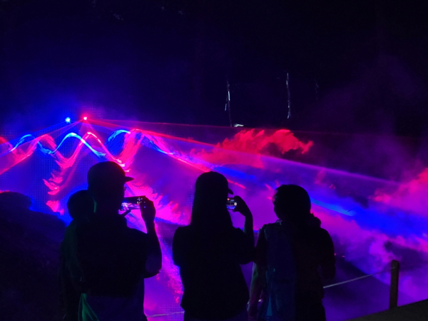 부여 세계유산 미디어아트 페스티벌 장면