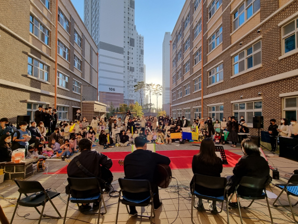 세종시 대평초 음악축제 모습