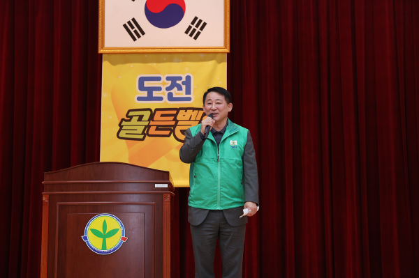 지난 22일 도안초 다목적강당에서 열린 독서골든벨 행사 장면