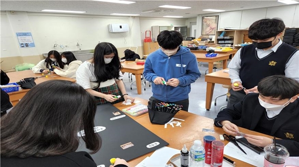 우송고 공간수업 프로젝트 활동 모습