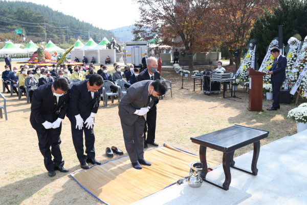 자유수호 희생자 합동 위령제 진행 모습