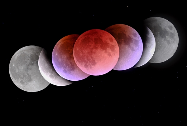 개기월식. / 사진=한국천문연구원 박영식 책임연구원 촬영