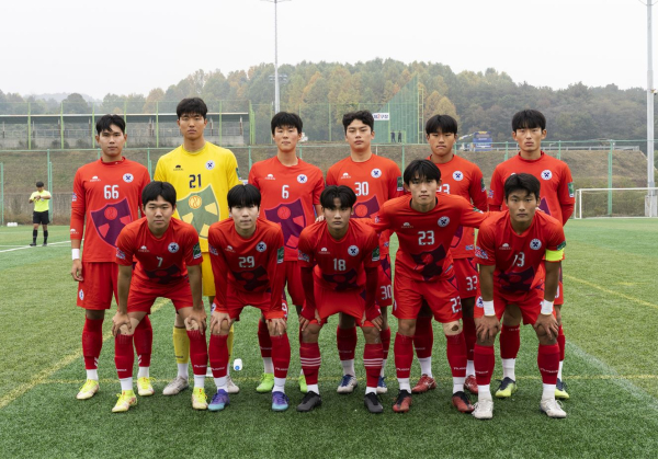 배재대 축구부 선수들