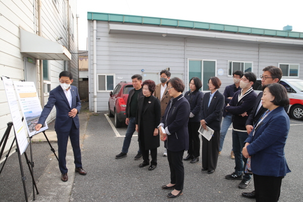 “인동 드림타운 건립사업 예정지 현장방문 사진”