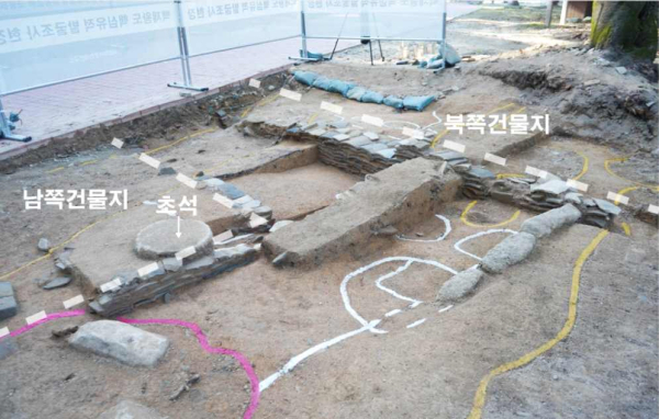 와적기단건물지 근경