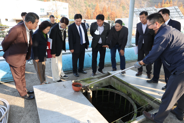 계룡시의회, 관내 상·하수도 주요시설 현장 설명회 참여